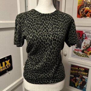 Vintage Sag Harbor Leopard Print Top - Size Small - Soft